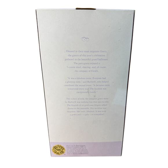 Glamorous Gala 2003 Barbie in Red & Gold Evening Gown (NRFB) Mattel #B2722 MINT - Picture 5 of 9